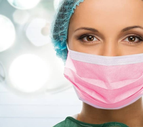 Surgical Protective Face Masks, 3-Ply [50 pcs / box] - Pink